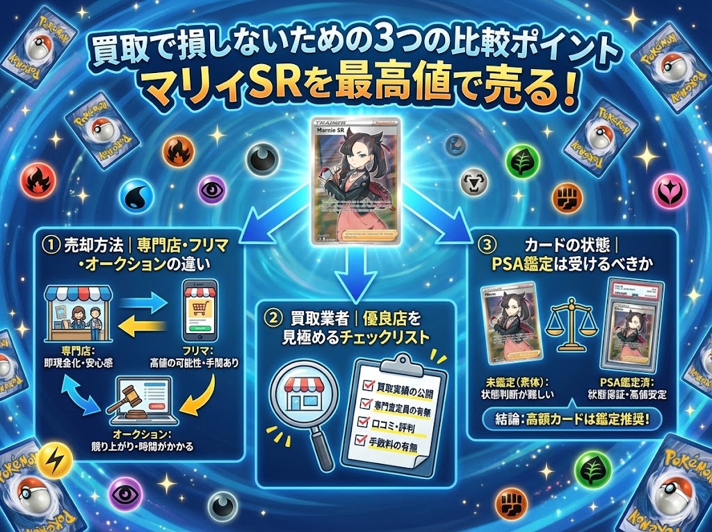 買取で損しないための3つの比較ポイント