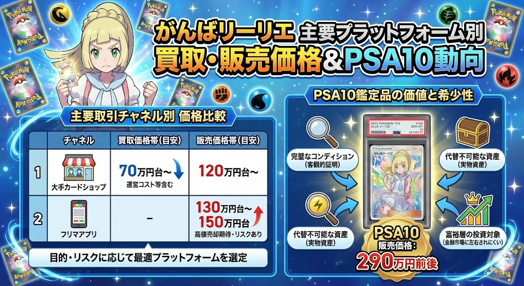 主要ショップ・フリマアプリ別 買取・販売価格一覧