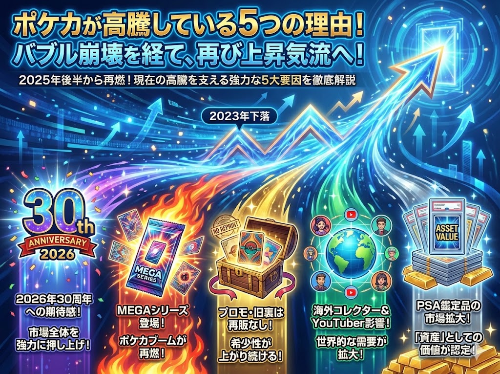 ポケカが高騰している5つの理由