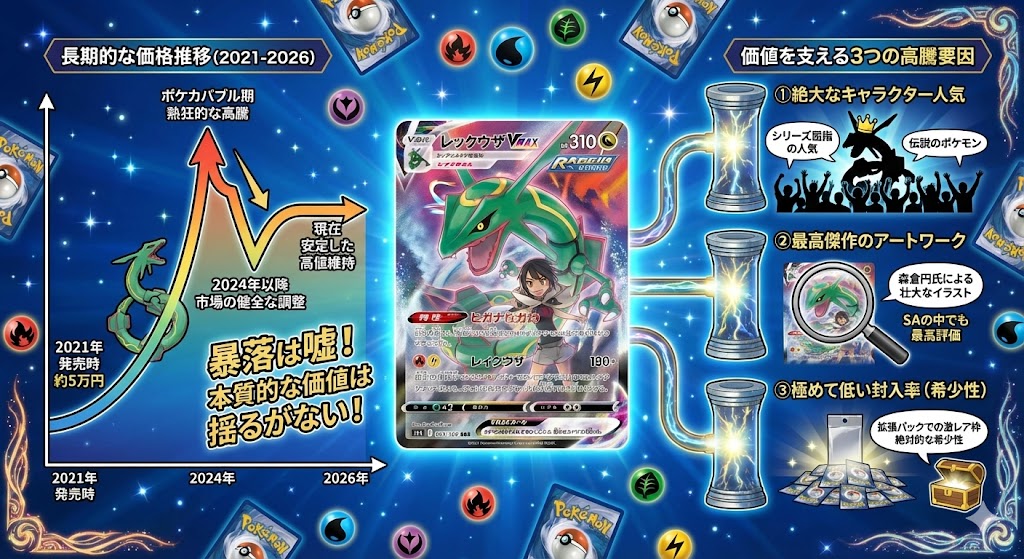 レックウザVMAX SAの価格推移と暴落は嘘と言われる理由