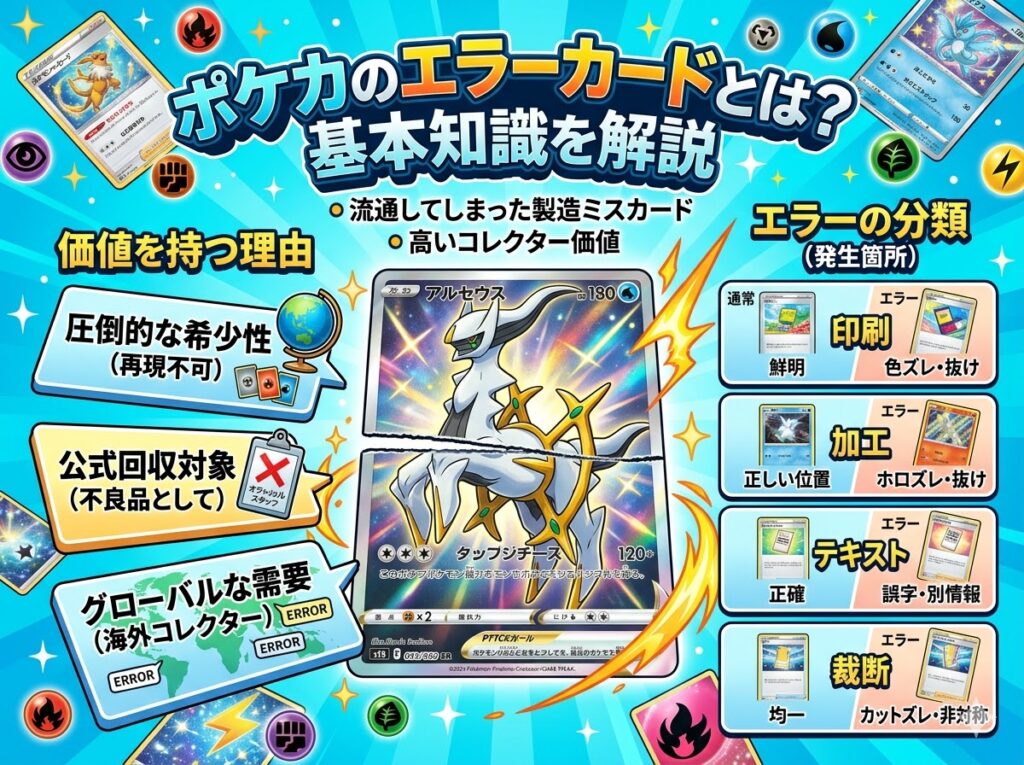 ポケカのエラーカードとは?基本知識を解説