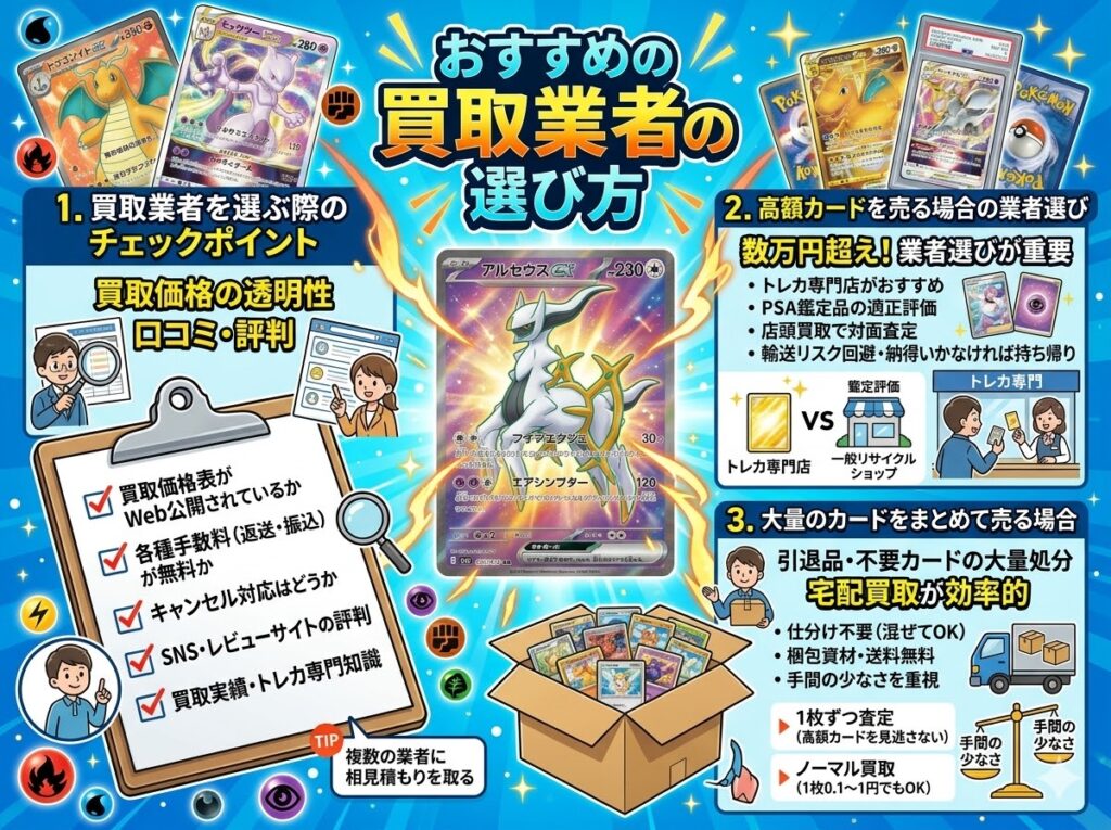 おすすめの買取業者の選び方