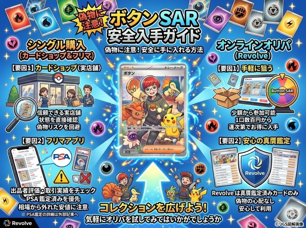 ボタン SARを安全に入手する方法