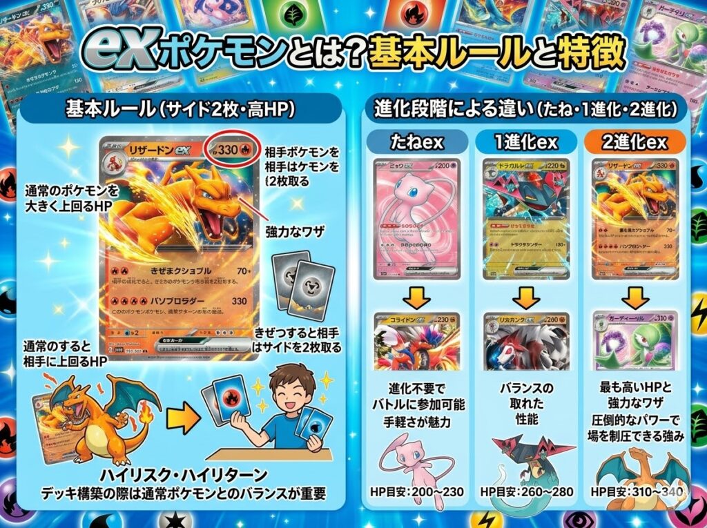 ポケカのexポケモンとは？基本ルールと特徴