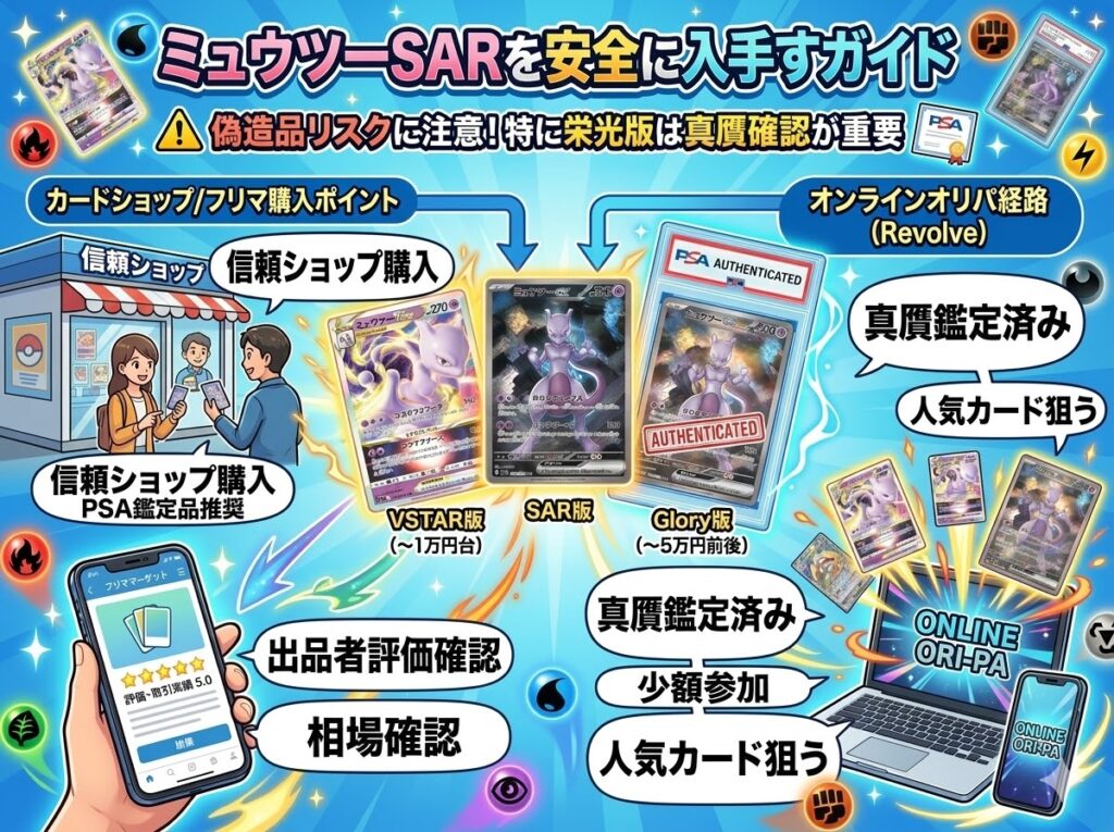 ミュウツーSARを安全に入手する方法