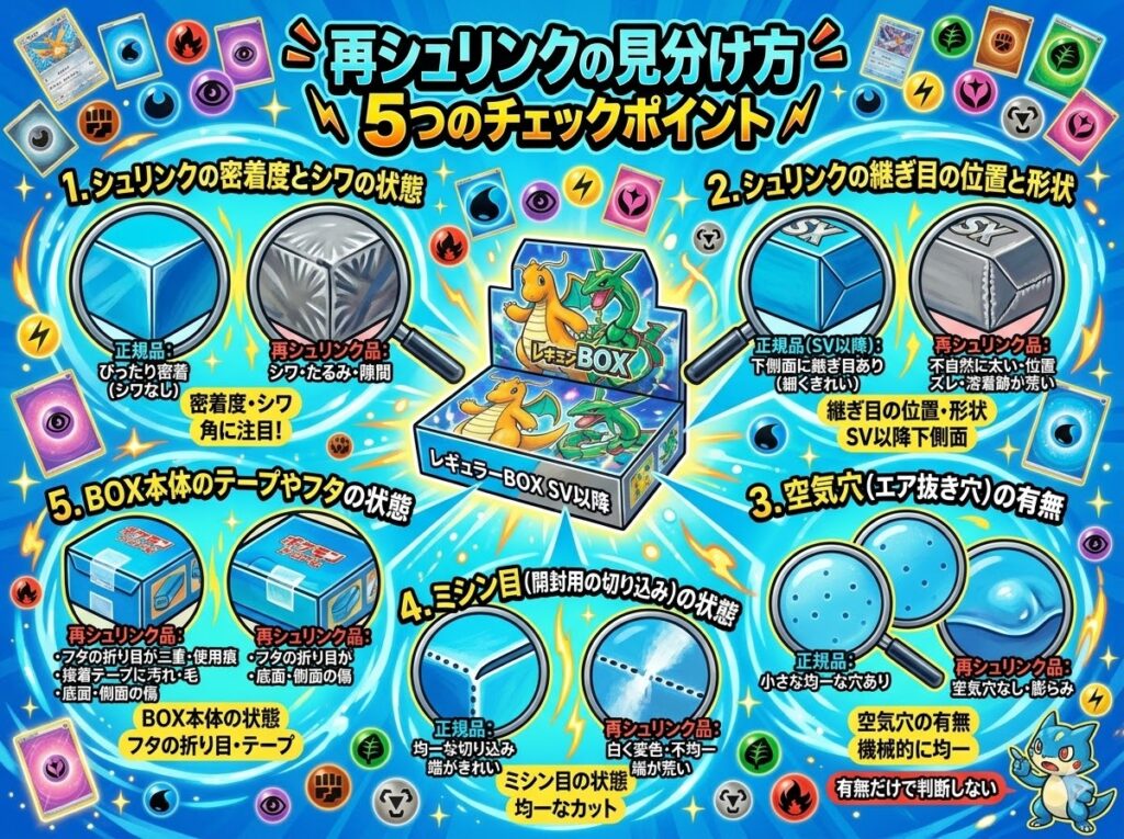 再シュリンクの見分け方5つのチェックポイント