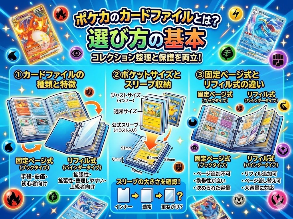 ポケカのカードファイルとは?選び方の基本