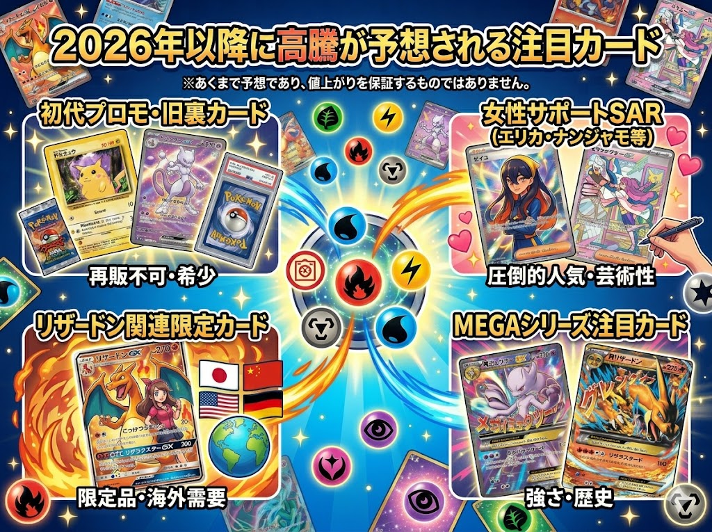 2026年以降に高騰が予想される注目カード