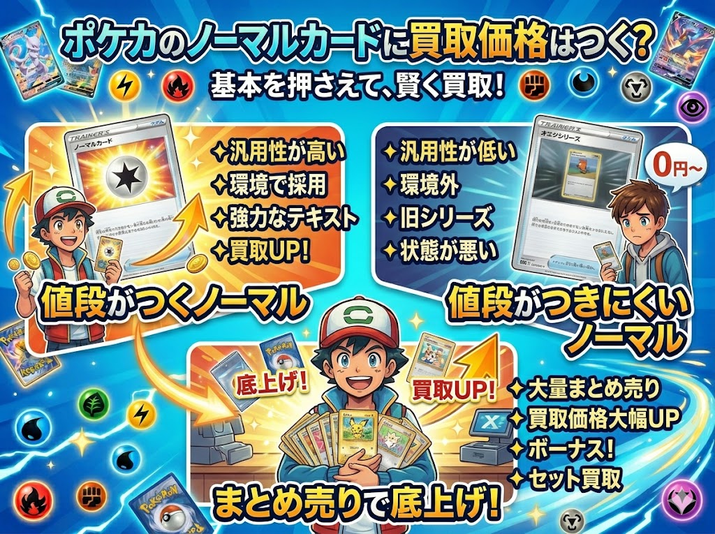 ポケカのノーマルカードに買取価格はつく?