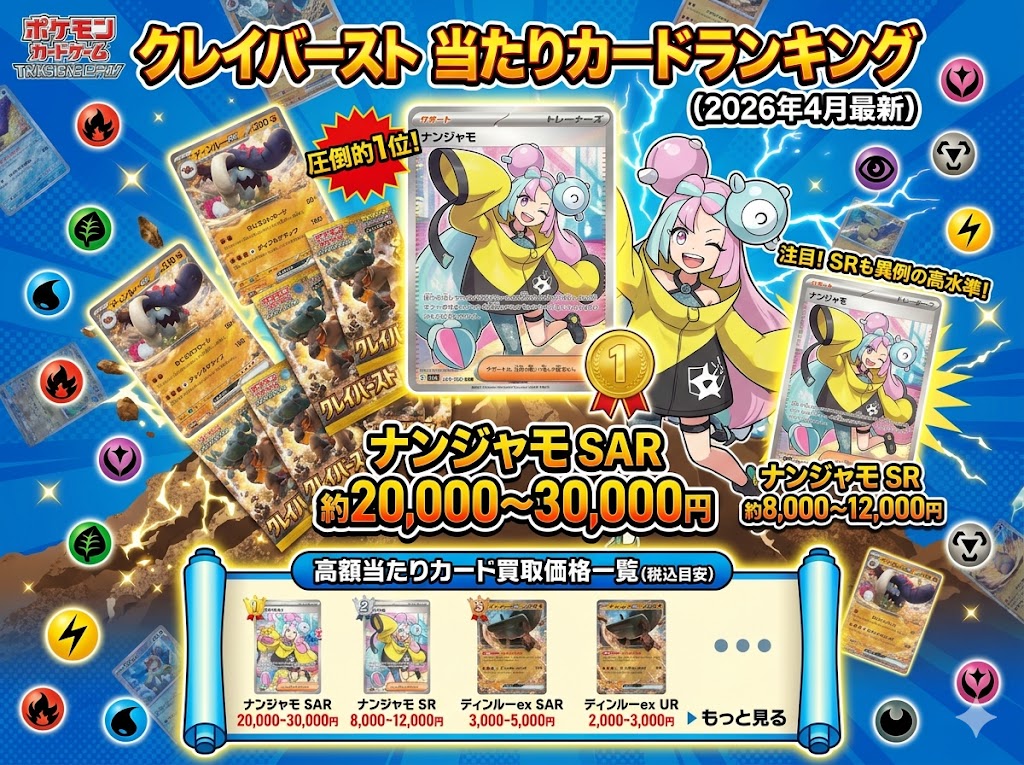 クレイバーストの当たりカードランキング