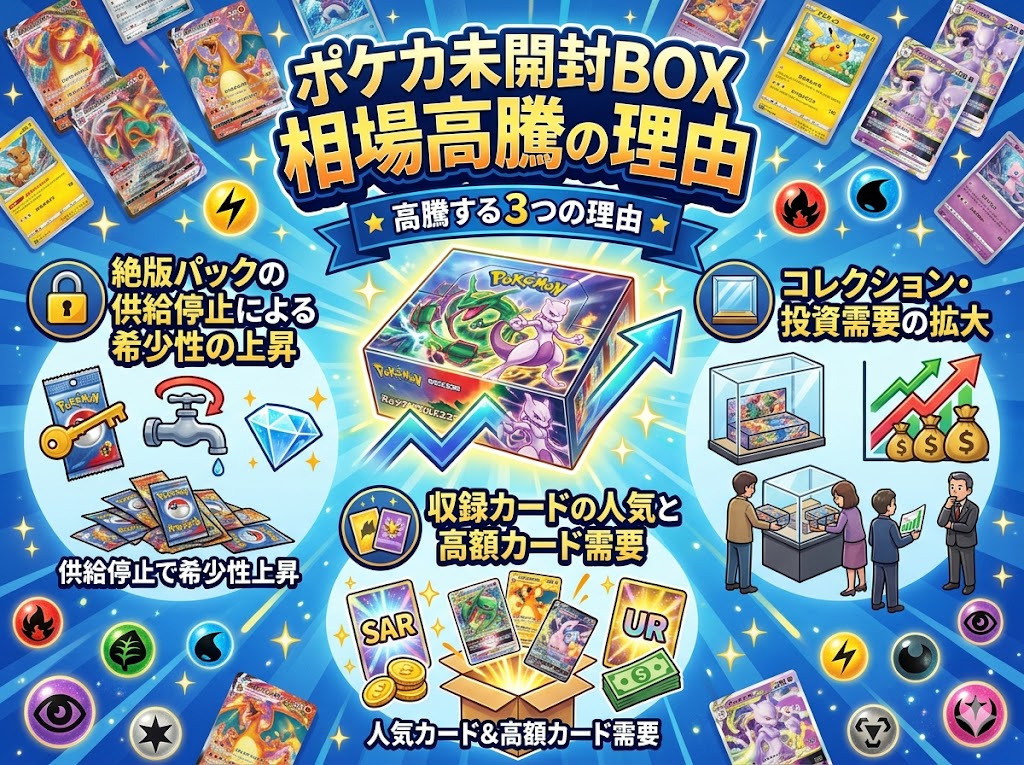 ポケカ未開封BOXの相場が高騰する理由